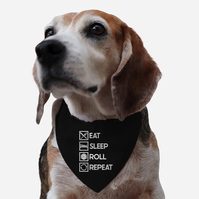 Eat Sleep Roll-dog adjustable pet collar-Nickbeta Designs