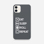Eat Sleep Roll-iphone snap phone case-Nickbeta Designs