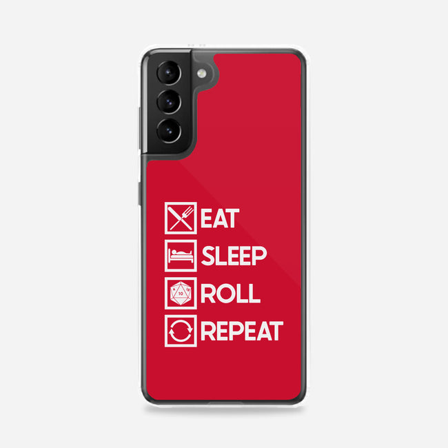 Eat Sleep Roll-samsung snap phone case-Nickbeta Designs