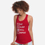 Eat Sleep Roll-womens racerback tank-Nickbeta Designs