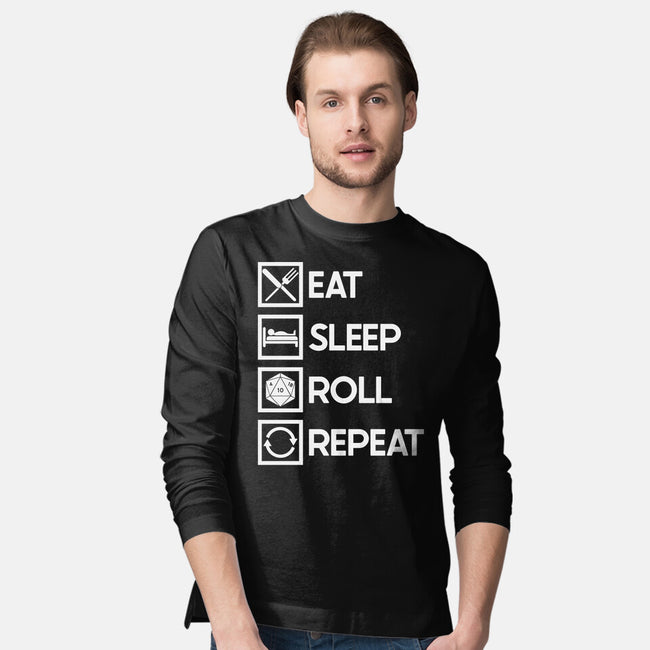 Eat Sleep Roll-mens long sleeved tee-Nickbeta Designs