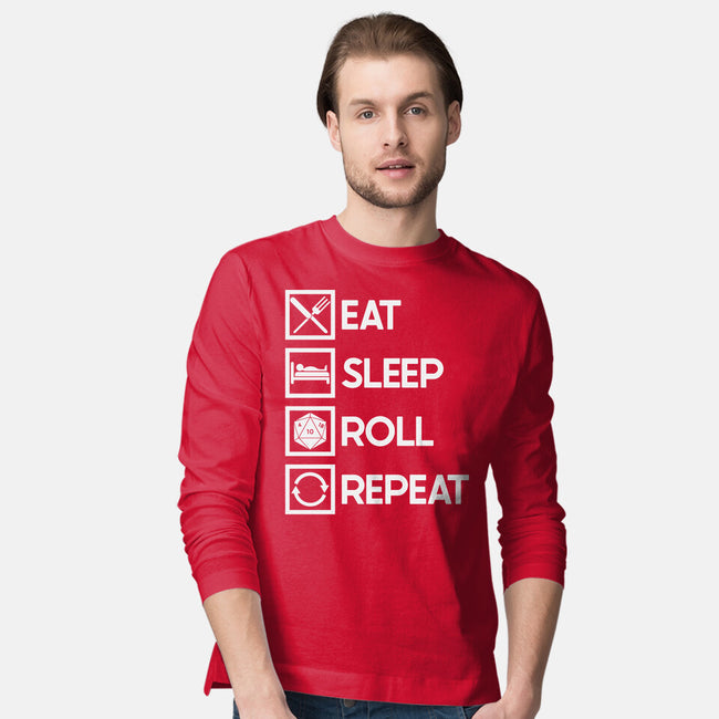 Eat Sleep Roll-mens long sleeved tee-Nickbeta Designs