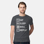 Eat Sleep Roll-mens premium tee-Nickbeta Designs