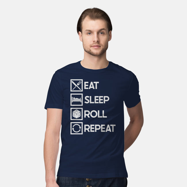 Eat Sleep Roll-mens premium tee-Nickbeta Designs
