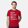 Eat Sleep Roll-mens premium tee-Nickbeta Designs