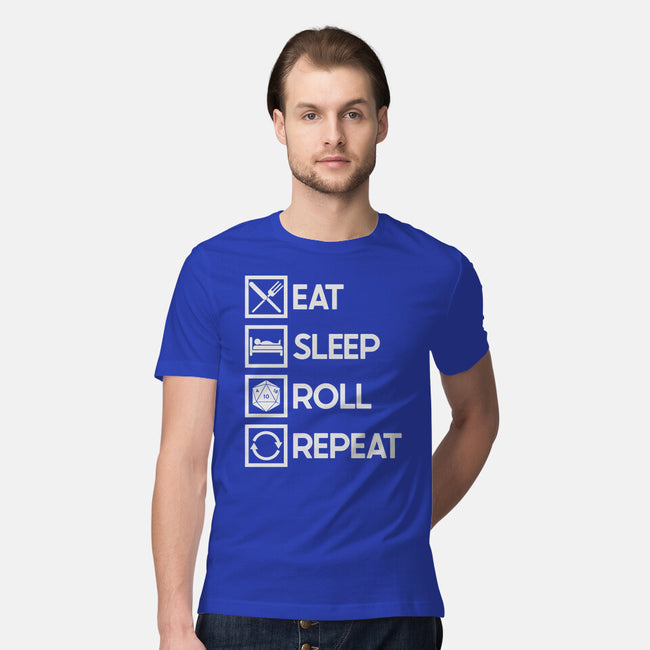 Eat Sleep Roll-mens premium tee-Nickbeta Designs