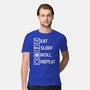 Eat Sleep Roll-mens premium tee-Nickbeta Designs
