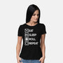 Eat Sleep Roll-womens basic tee-Nickbeta Designs