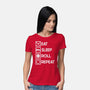 Eat Sleep Roll-womens basic tee-Nickbeta Designs