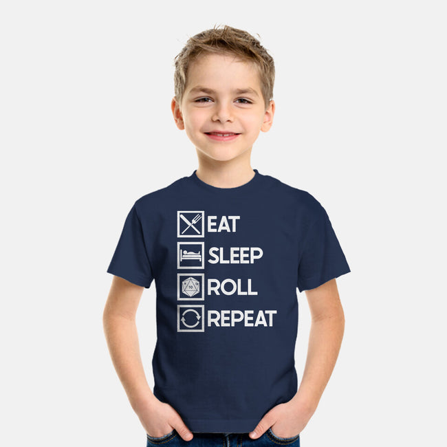 Eat Sleep Roll-youth basic tee-Nickbeta Designs