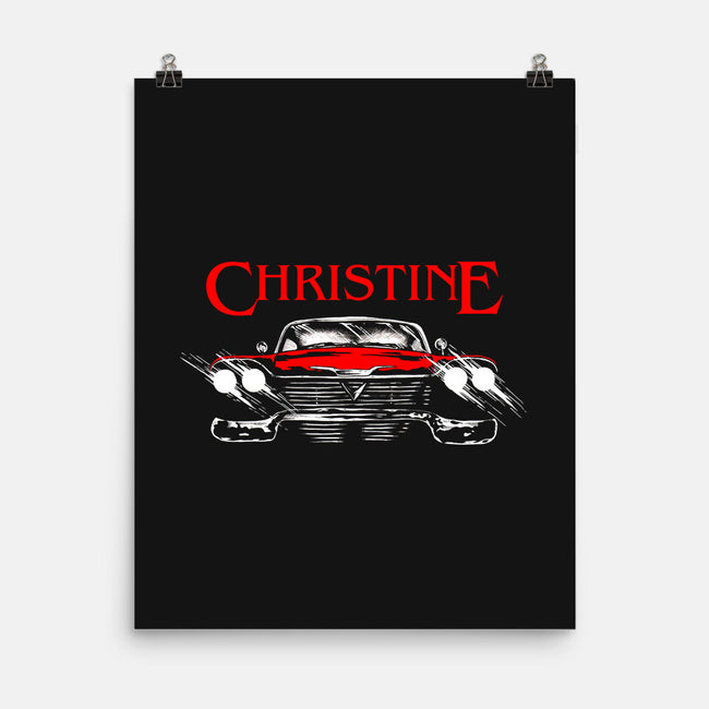 Christine-none matte poster-Jonathan Grimm Art