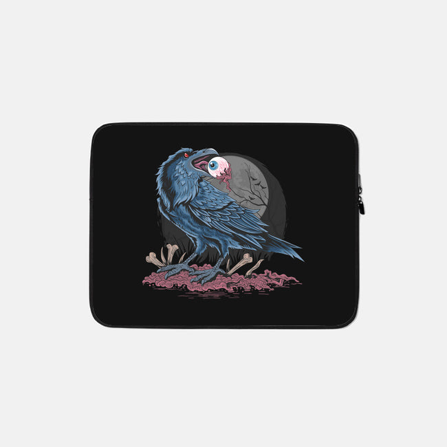 Crow Eat Eyes-none zippered laptop sleeve-Faissal Thomas