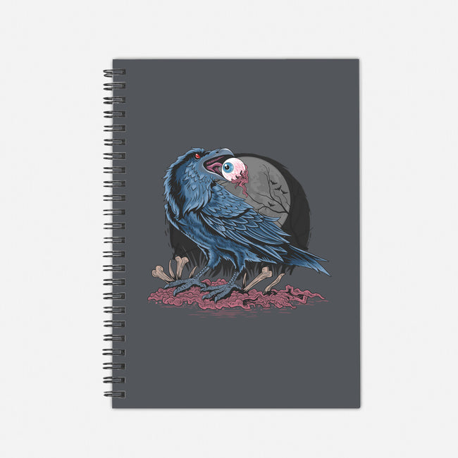 Crow Eat Eyes-none dot grid notebook-Faissal Thomas