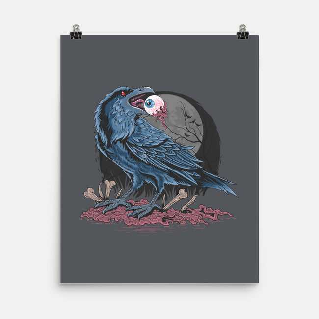 Crow Eat Eyes-none matte poster-Faissal Thomas