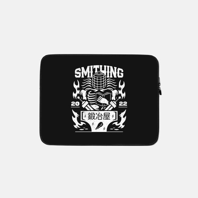 The Smithing Master-none zippered laptop sleeve-Logozaste