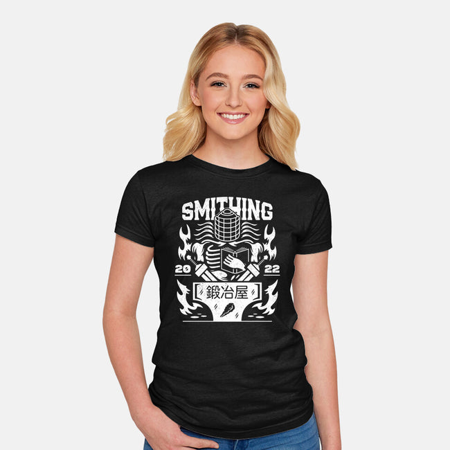 The Smithing Master-womens fitted tee-Logozaste