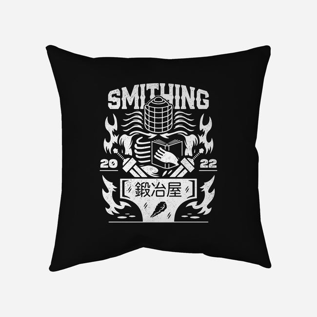 The Smithing Master-none removable cover w insert throw pillow-Logozaste