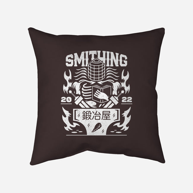 The Smithing Master-none removable cover w insert throw pillow-Logozaste