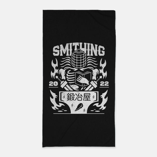 The Smithing Master-none beach towel-Logozaste