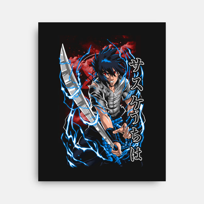 The Blade of Uchiha-none stretched canvas-Knegosfield