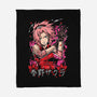 The Rage Of Sakura-none fleece blanket-Knegosfield