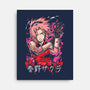 The Rage Of Sakura-none stretched canvas-Knegosfield