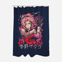 The Rage Of Sakura-none polyester shower curtain-Knegosfield