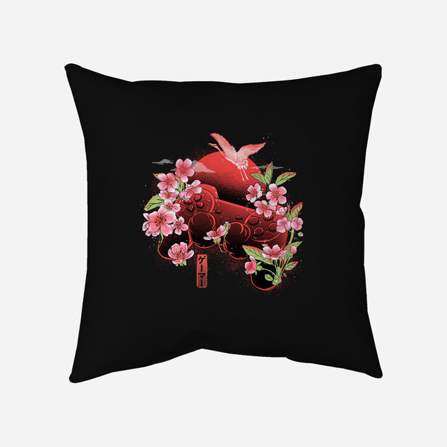Japanese Joypad-none removable cover w insert throw pillow-IKILO