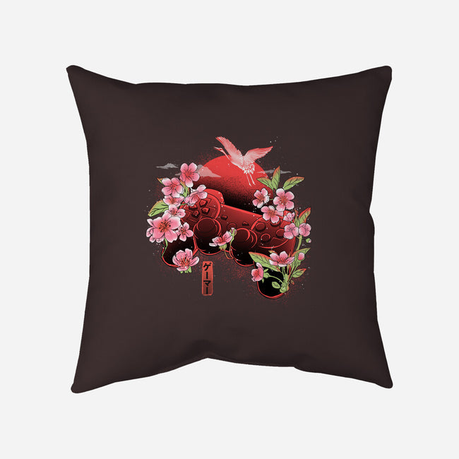 Japanese Joypad-none removable cover w insert throw pillow-IKILO