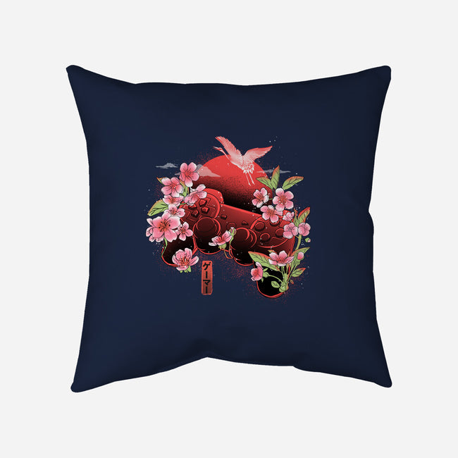 Japanese Joypad-none removable cover w insert throw pillow-IKILO