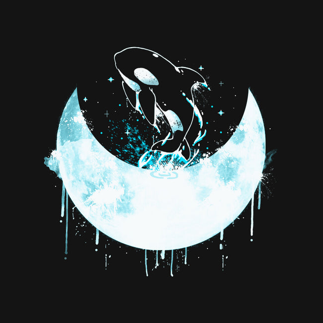 Moon Whale-none beach towel-Vallina84