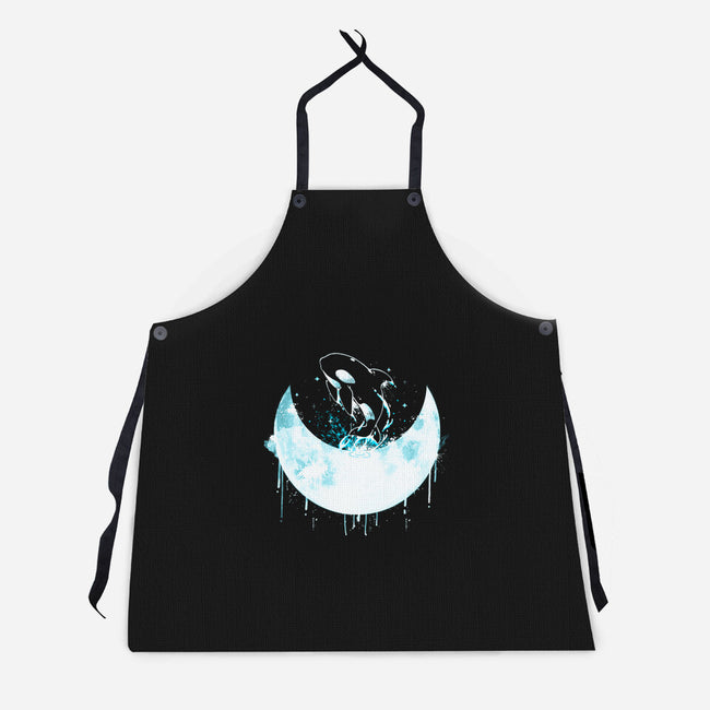 Moon Whale-unisex kitchen apron-Vallina84