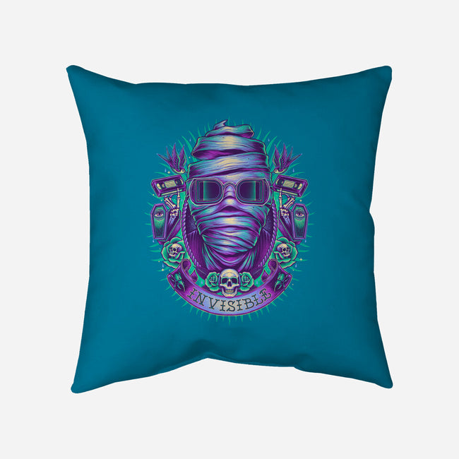 Invisible Guy-none removable cover throw pillow-glitchygorilla
