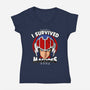 I Survived The Capital Ship-womens v-neck tee-Boggs Nicolas