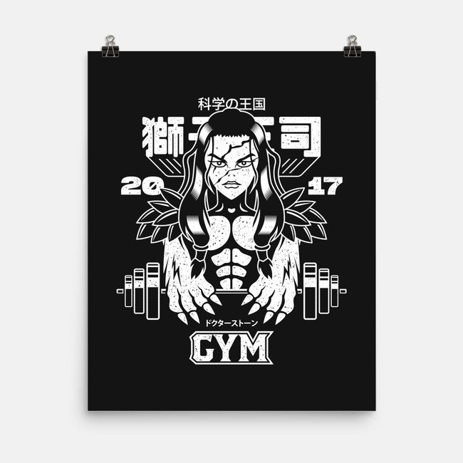 Tsukasa Stone Fitness-none matte poster-Logozaste