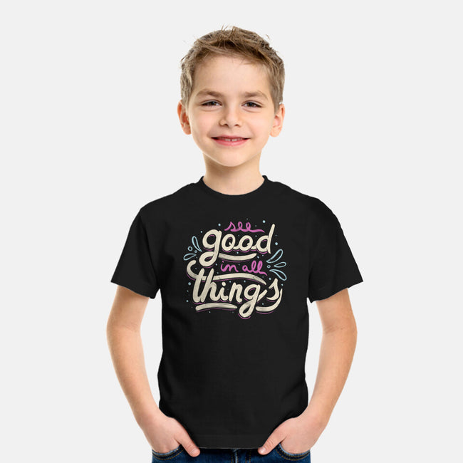See Good In All Things-youth basic tee-tobefonseca