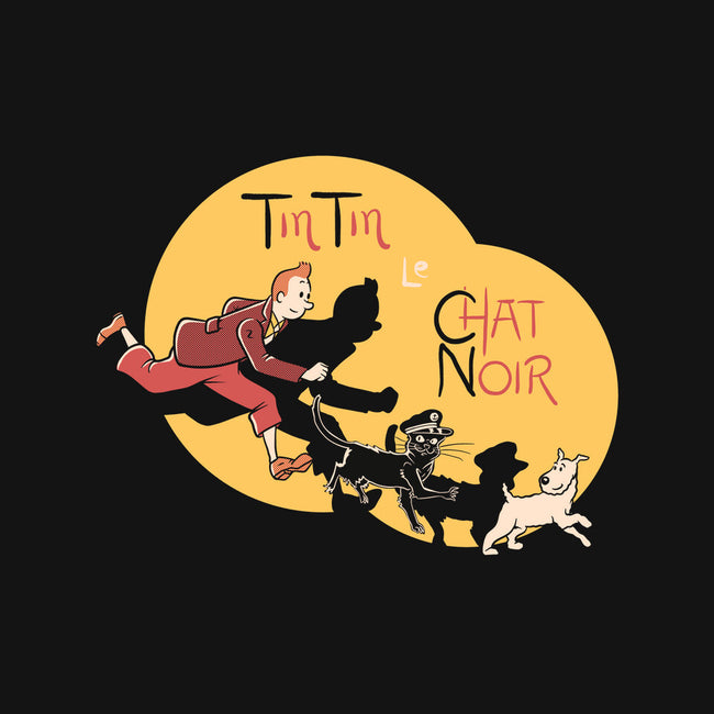 TinTin Le Chat Noir-none polyester shower curtain-tobefonseca