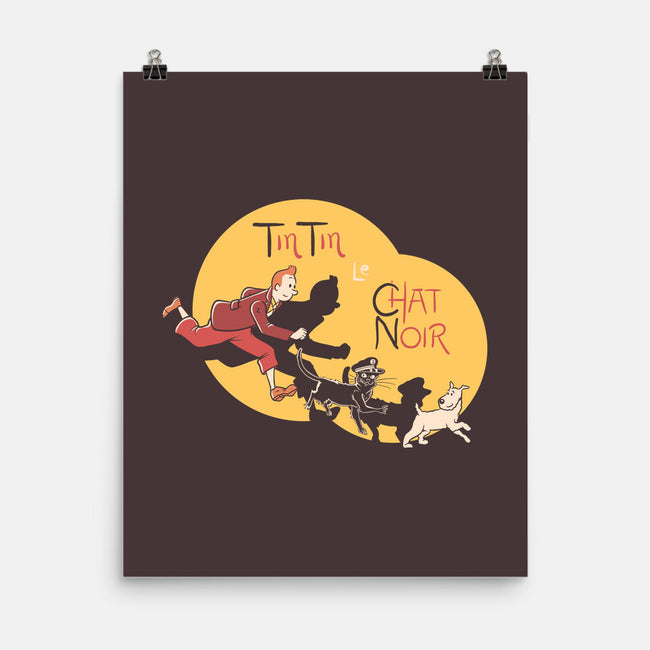TinTin Le Chat Noir-none matte poster-tobefonseca