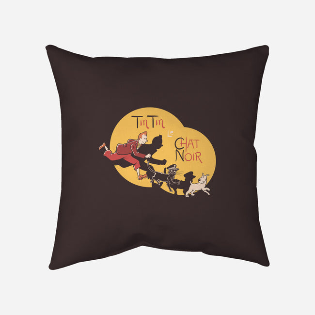 TinTin Le Chat Noir-none removable cover throw pillow-tobefonseca