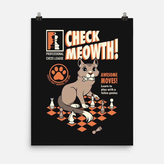Check-Meowth Cat Chess-none matte poster-tobefonseca