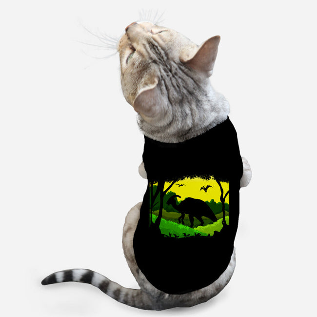 Para Sunset-cat basic pet tank-Nickbeta Designs