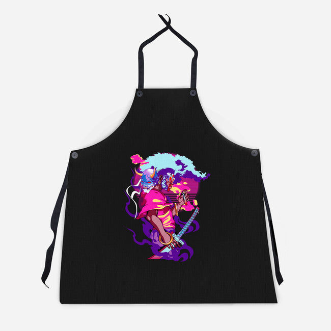Afro Neon-unisex kitchen apron-heydale