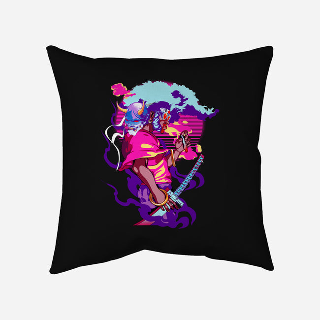 Afro Neon-none removable cover w insert throw pillow-heydale