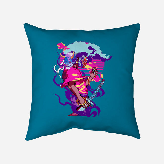 Afro Neon-none removable cover throw pillow-heydale