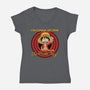 Looney Luffy Pirate King-womens v-neck tee-danielmorris1993