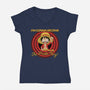 Looney Luffy Pirate King-womens v-neck tee-danielmorris1993