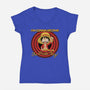 Looney Luffy Pirate King-womens v-neck tee-danielmorris1993