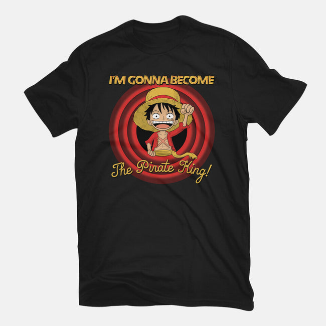 Looney Luffy Pirate King-youth basic tee-danielmorris1993