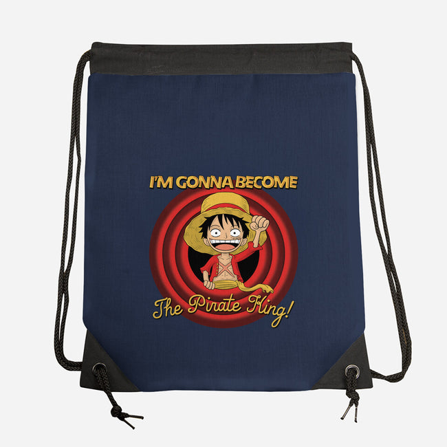 Looney Luffy Pirate King-none drawstring bag-danielmorris1993