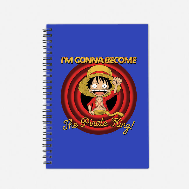 Looney Luffy Pirate King-none dot grid notebook-danielmorris1993